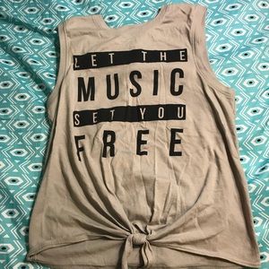“Let The Music Set You Free” tank top